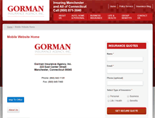Tablet Screenshot of gormaninsurance.com